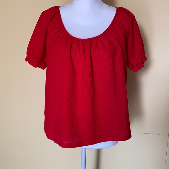 Madewell Texture & Thread Peasant Top size M - Picture 2 of 16